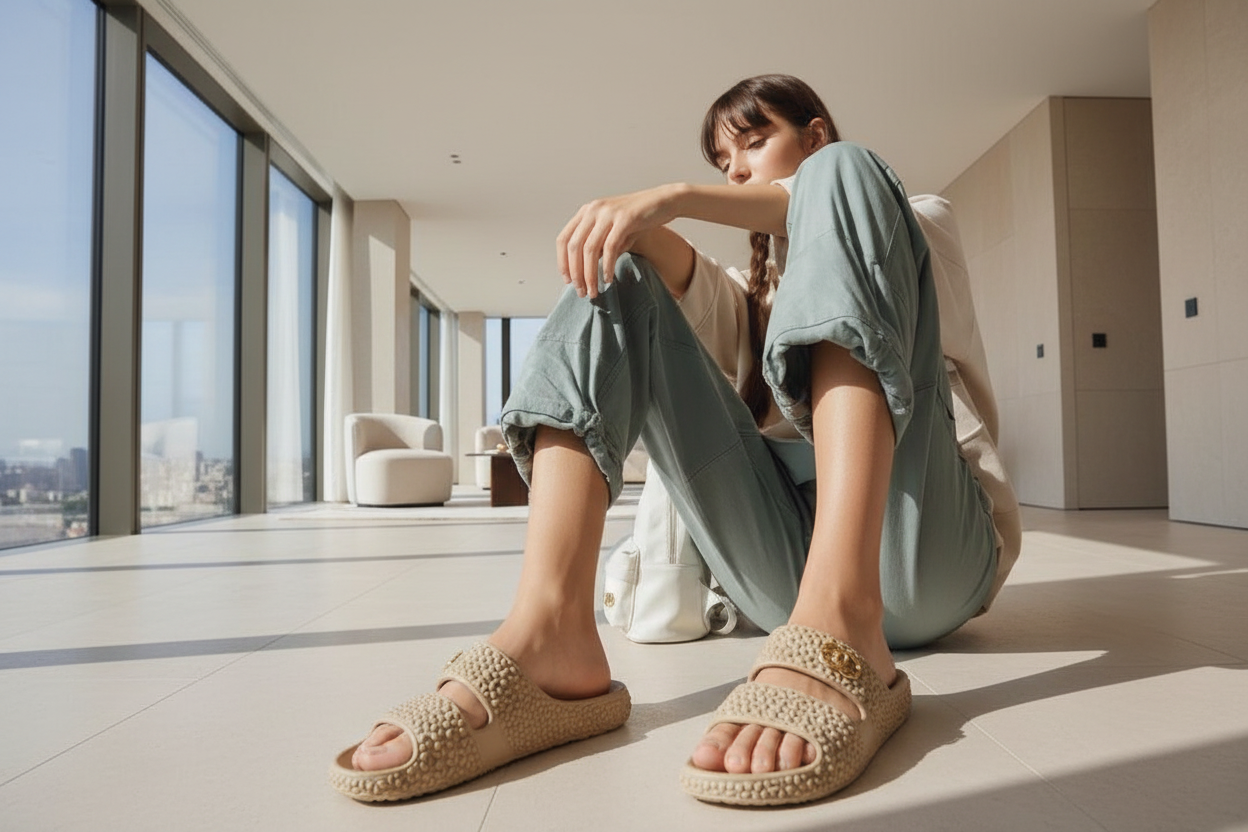 Metro Elsa 339 - Textured Comfort Slides